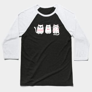 cat wearing sunglasses Baseball T-Shirt